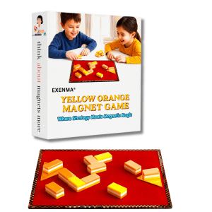 EXENMA Yellow Orange Coloured Magnet Game